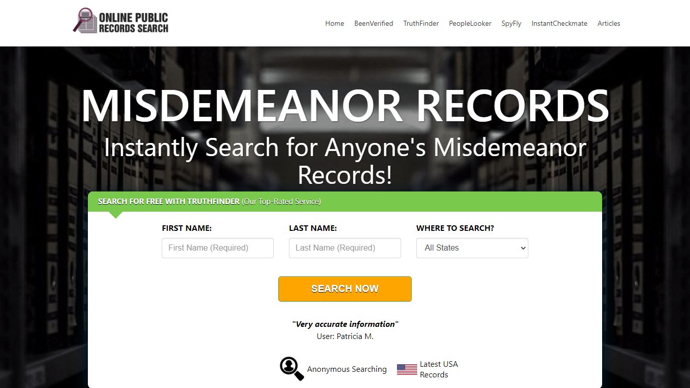 Online Public Records Search - recordsearcher.org